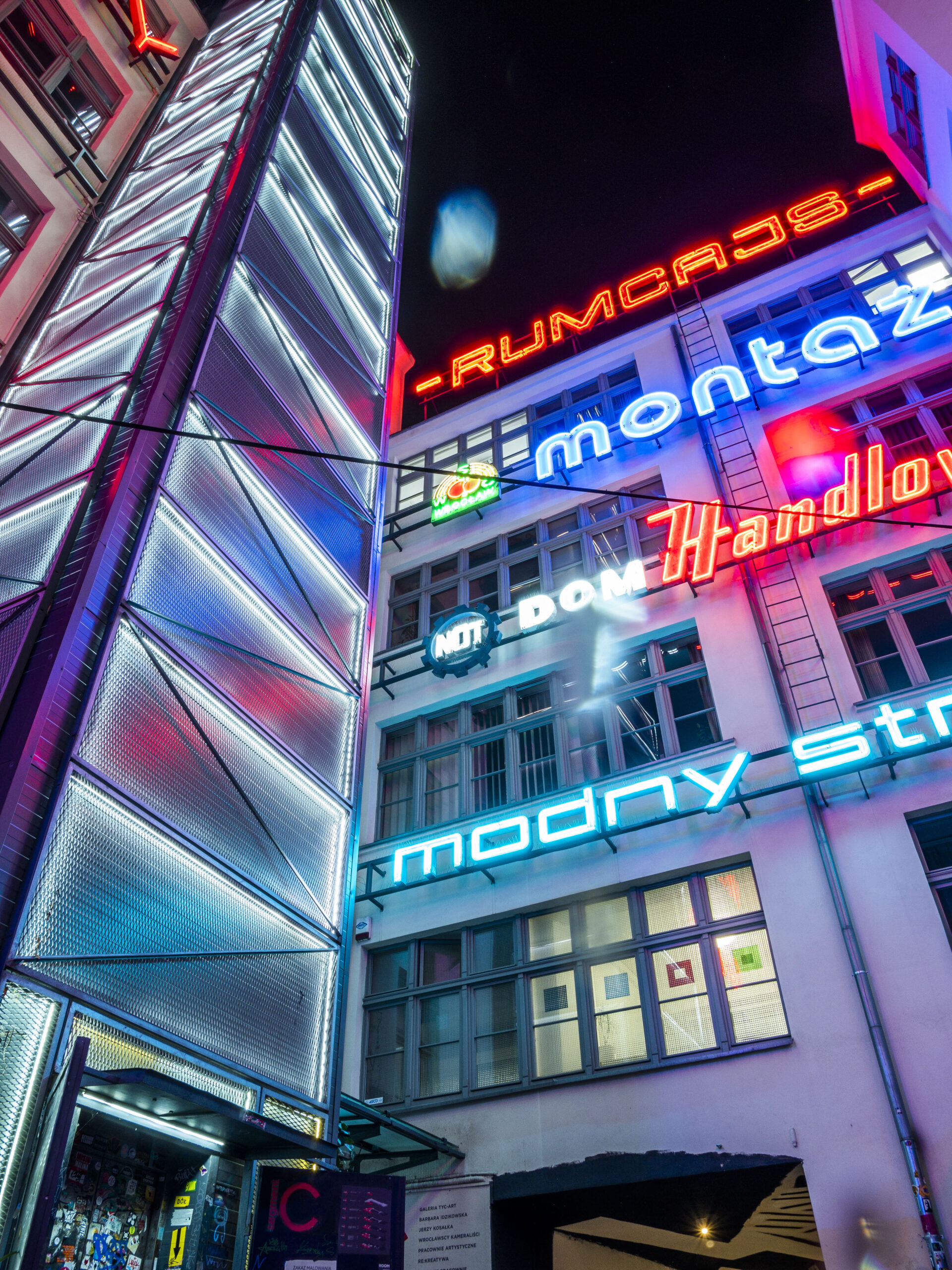 Neon City With Full Spectrum Of Colours